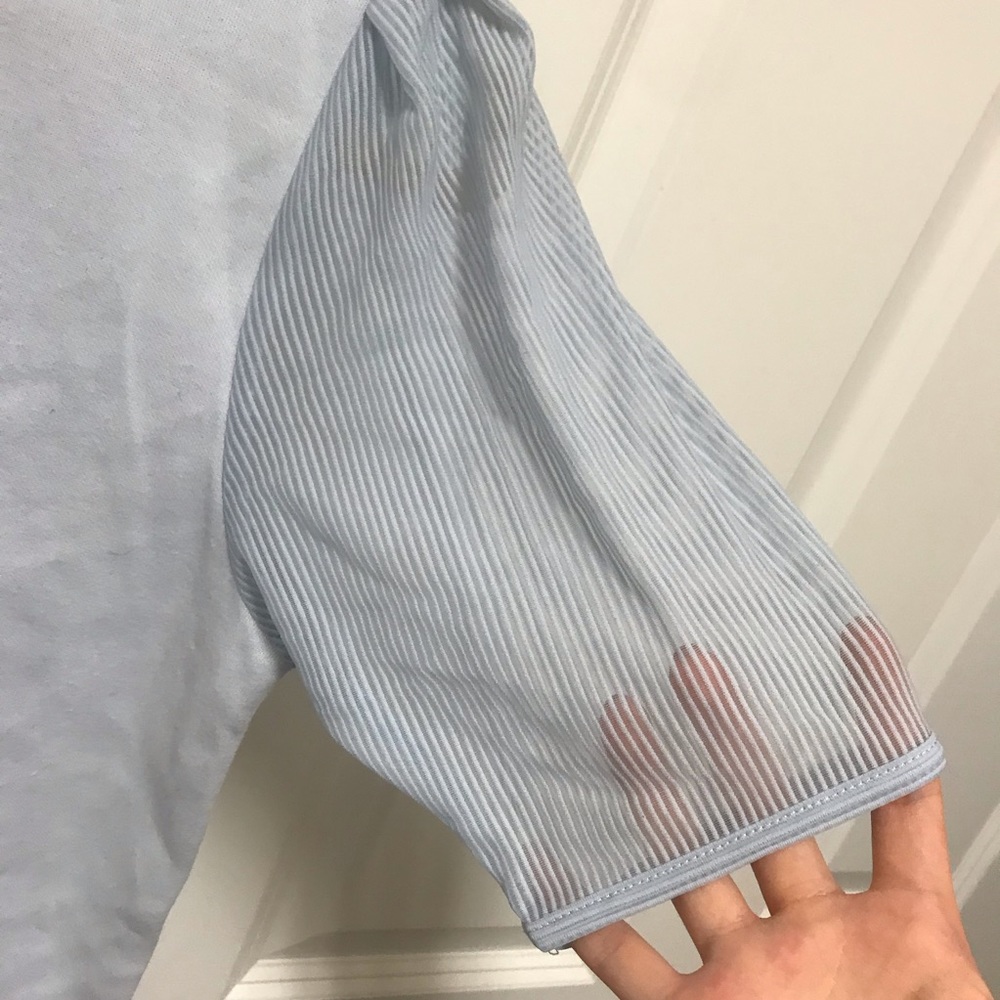 Blue incredible see through top